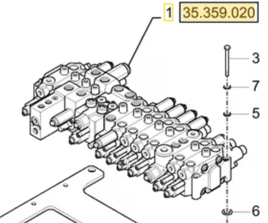 Case 31M9-10112 - 31M9-10120 - Hydraulic valve for Construction machinery: picture 1 Case 31M9-10112 - 31M9-10120 - Hydraulic valve for Construction machinery: picture 1