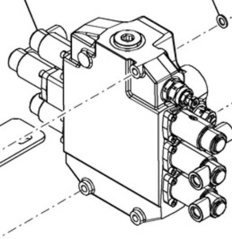 Case 47642502 - Hydraulic valve for Construction machinery: picture 2 Case 47642502 - Hydraulic valve for Construction machinery: picture 2