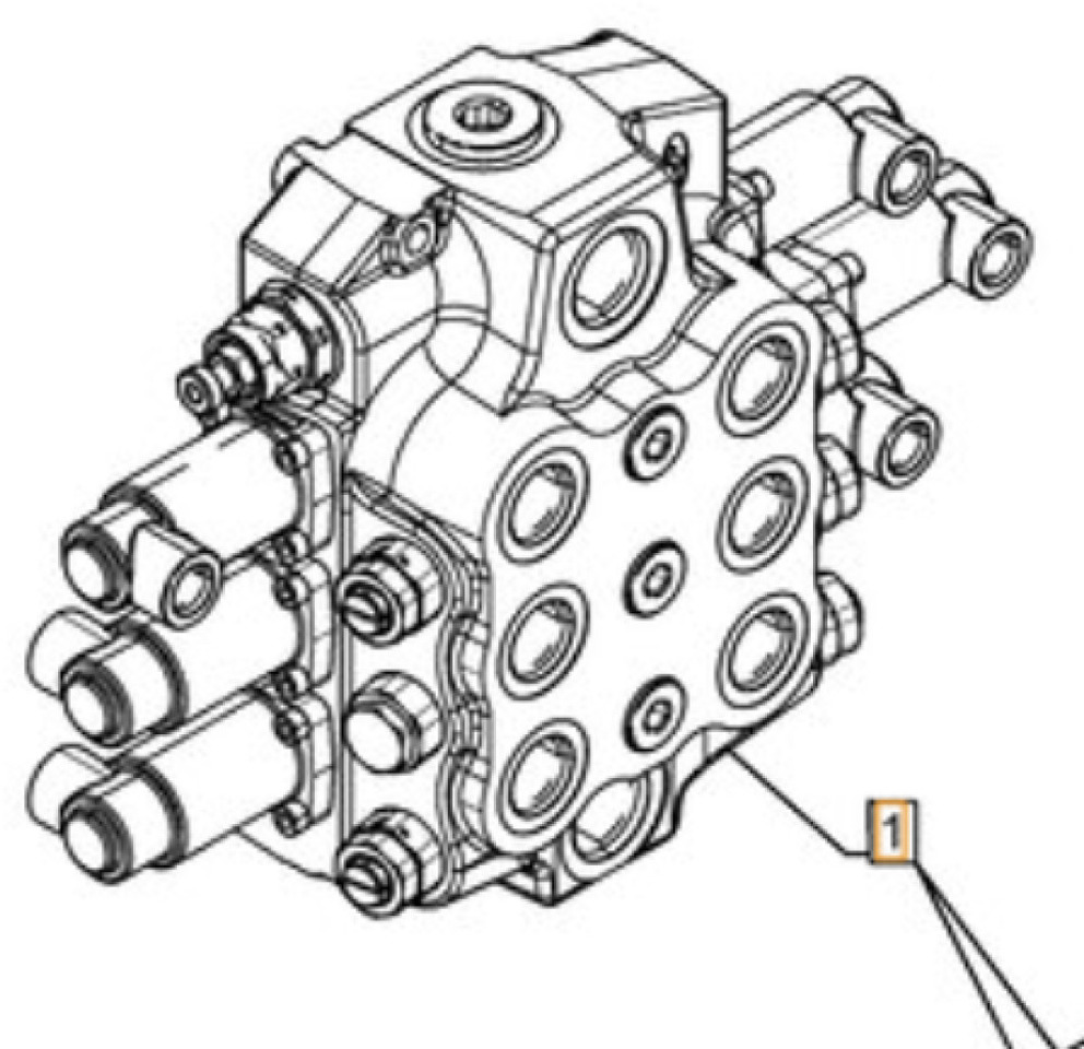 Case 47642502 - Hydraulic valve for Construction machinery: picture 1 Case 47642502 - Hydraulic valve for Construction machinery: picture 1