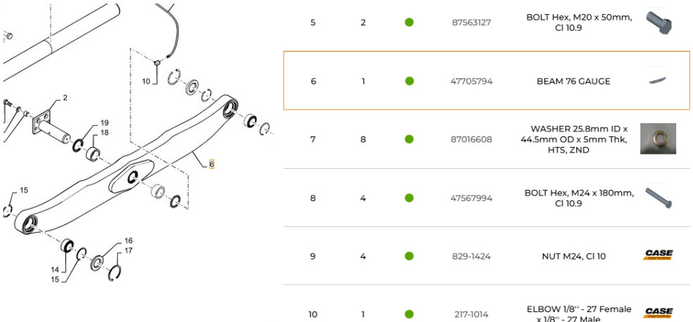 Case 47705794 - 84537757 - Undercarriage parts for Construction machinery: picture 1 Case 47705794 - 84537757 - Undercarriage parts for Construction machinery: picture 1