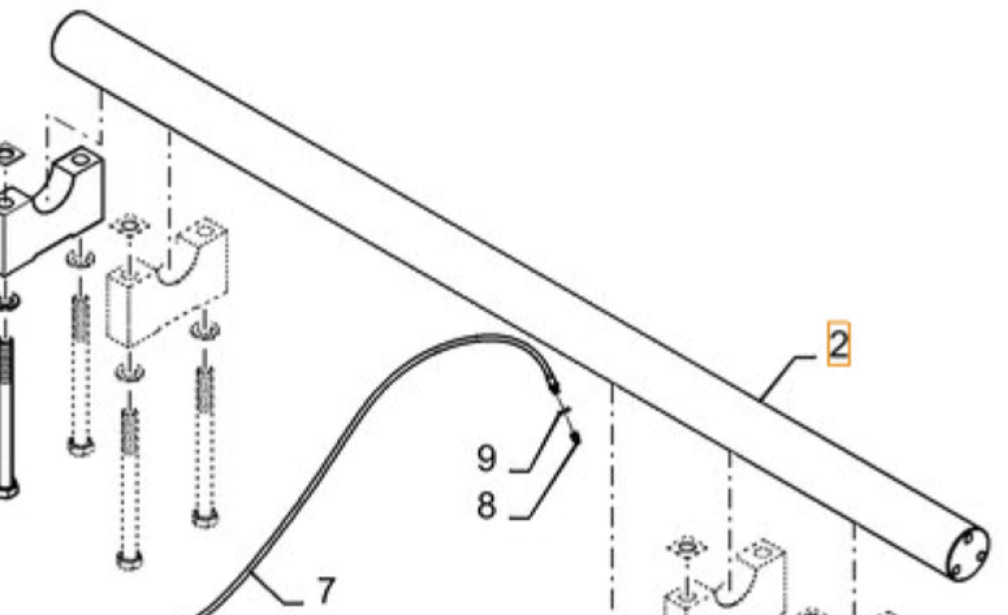 Case 48010044 - 84558552 - Drive shaft for Construction machinery: picture 1 Case 48010044 - 84558552 - Drive shaft for Construction machinery: picture 1