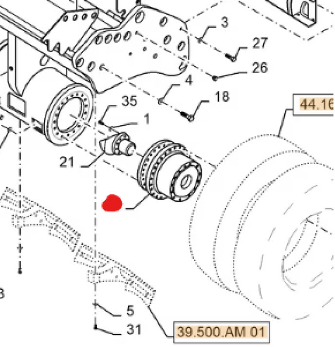 Case 48072673 - 2T706C2023003 - Gearbox for Construction machinery: picture 1 Case 48072673 - 2T706C2023003 - Gearbox for Construction machinery: picture 1