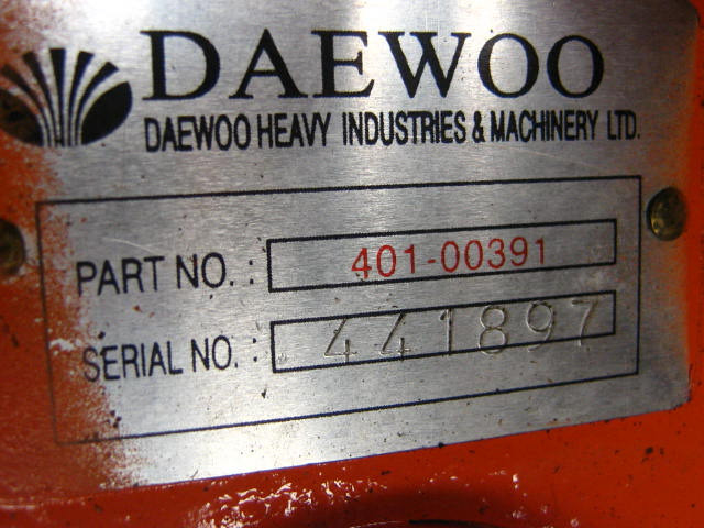 Doosan 401-00325B - Swing motor for Construction machinery: picture 2 Doosan 401-00325B - Swing motor for Construction machinery: picture 2