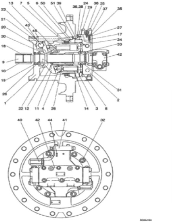 Kobelco LC15V00007F3 - LC15V00007F1 - Hydraulic motor for Construction machinery: picture 3 Kobelco LC15V00007F3 - LC15V00007F1 - Hydraulic motor for Construction machinery: picture 3