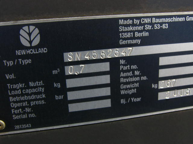 New Holland 4552547 - 2164731 - Loader bucket: picture 3 New Holland 4552547 - 2164731 - Loader bucket: picture 3