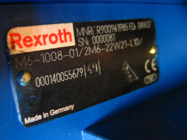 Rexroth R900961985 - Hydraulic valve for Construction machinery: picture 2 Rexroth R900961985 - Hydraulic valve for Construction machinery: picture 2