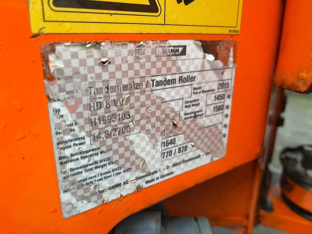 Hamm HD 8 VV - Road roller: picture 4 Hamm HD 8 VV - Road roller: picture 4