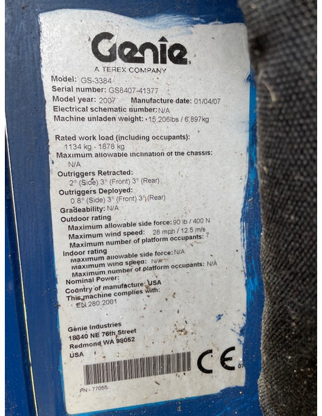 Genie GS 3384 RT - Scissor lift: picture 3 Genie GS 3384 RT - Scissor lift: picture 3