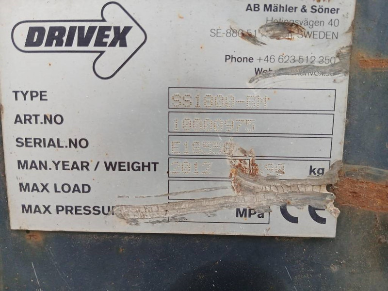 Drivex SS 1800-BM, Sandspridarskopa, V: 1800L, B:2450mm - Bucket for Construction machinery: picture 5 Drivex SS 1800-BM, Sandspridarskopa, V: 1800L, B:2450mm - Bucket for Construction machinery: picture 5