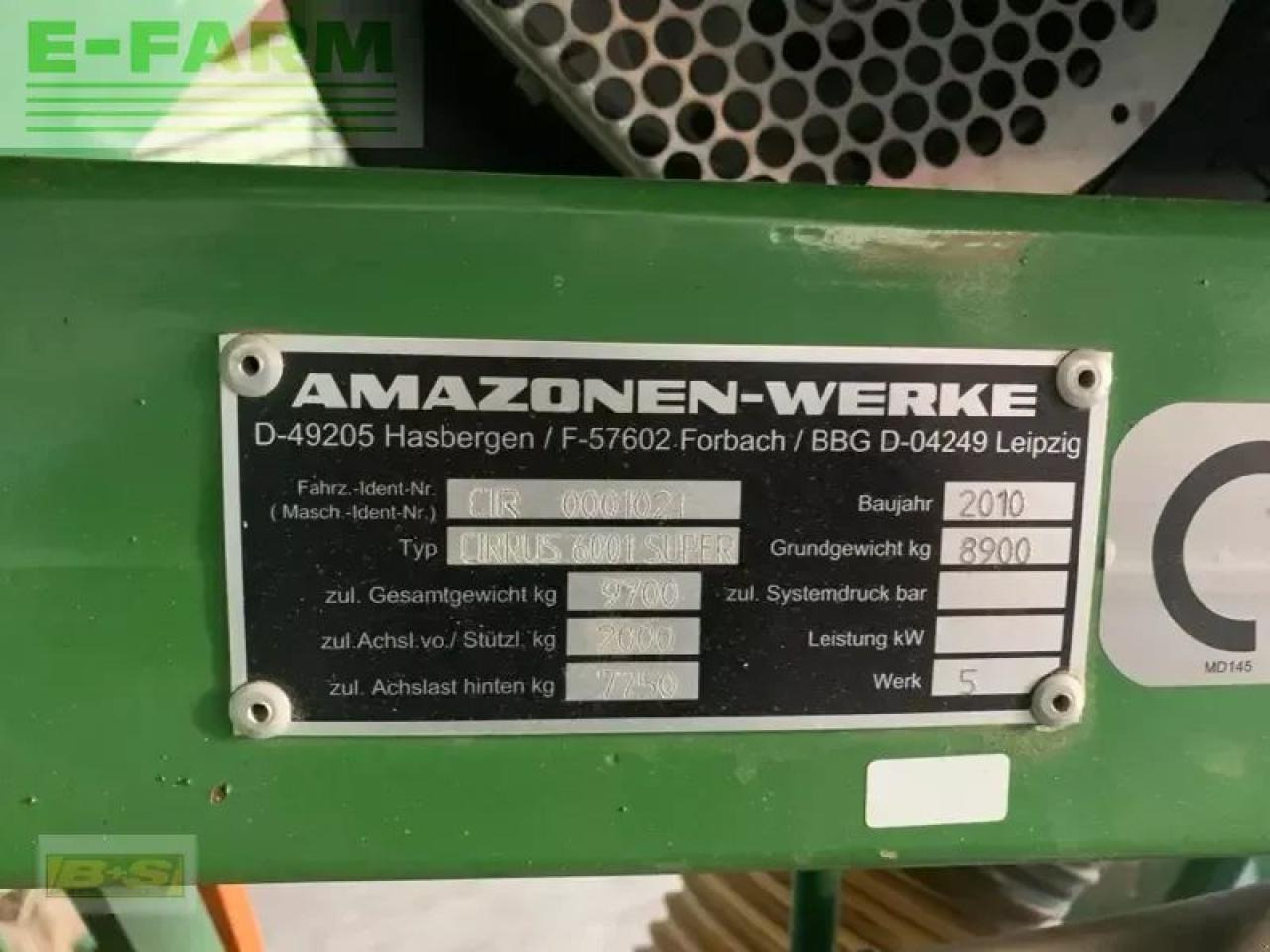 Amazone cirrus 6091 super - Seed drill: picture 3 Amazone cirrus 6091 super - Seed drill: picture 3