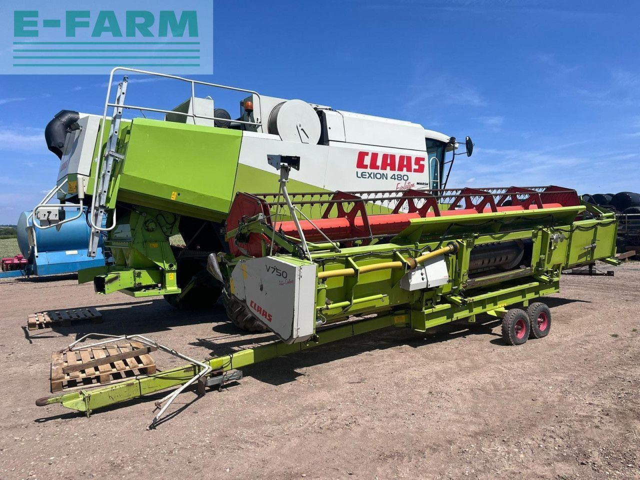 CLAAS LEXION 480 EVOLUTION TT - Combine harvester: picture 2 CLAAS LEXION 480 EVOLUTION TT - Combine harvester: picture 2