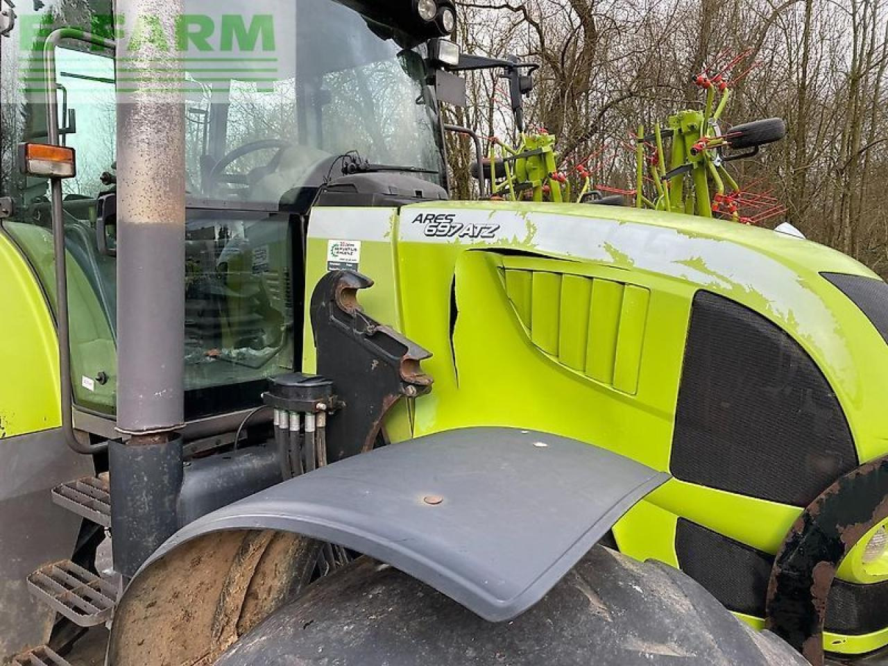 Farm tractor CLAAS ares 697 atz mit fronthydraulik und frontladerkonsolen stoll ATZ: picture 9