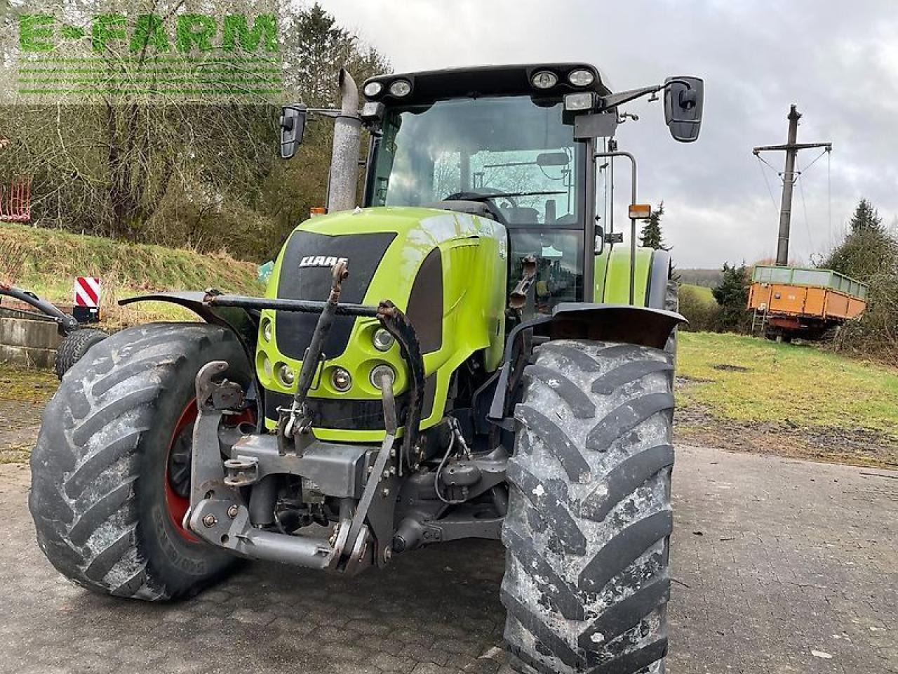 Farm tractor CLAAS ares 697 atz mit fronthydraulik und frontladerkonsolen stoll ATZ: picture 6