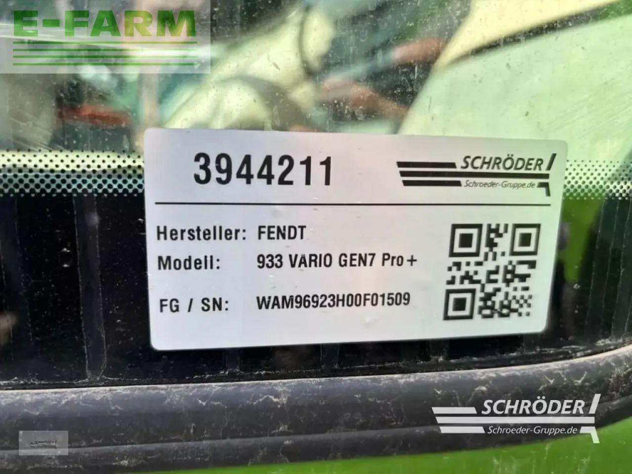 Fendt 933 vario gen7 profi plus ProfiPlus - Farm tractor: picture 4 Fendt 933 vario gen7 profi plus ProfiPlus - Farm tractor: picture 4
