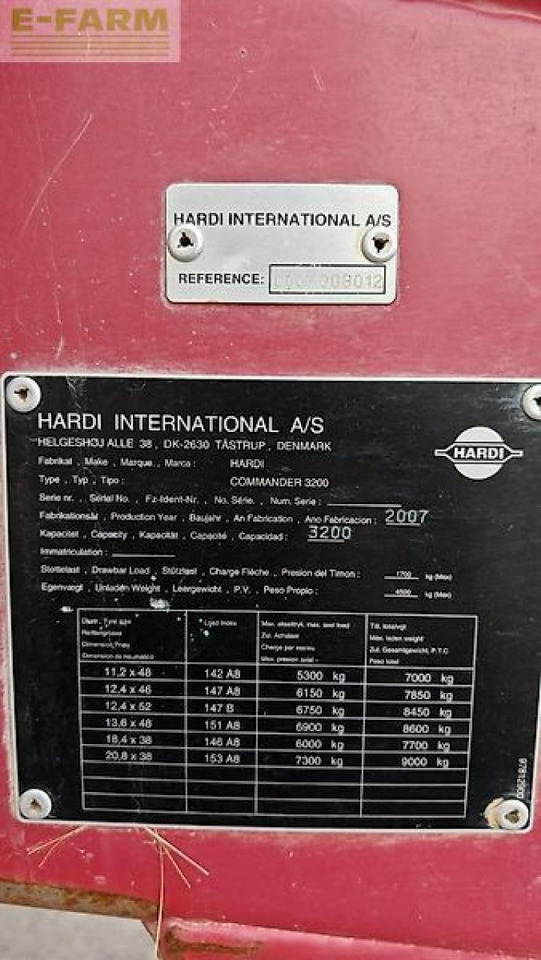 Hardi commander - Trailed sprayer: picture 2 Hardi commander - Trailed sprayer: picture 2