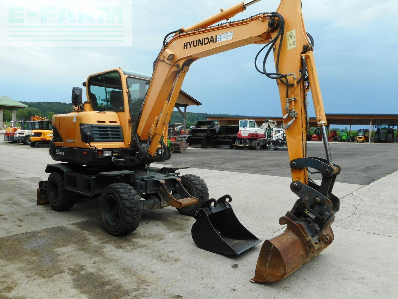 Hyundai robex 55 w-9 ( 5.560kg ) powertilt + straßenzula - Mini excavator: picture 5 Hyundai robex 55 w-9 ( 5.560kg ) powertilt + straßenzula - Mini excavator: picture 5