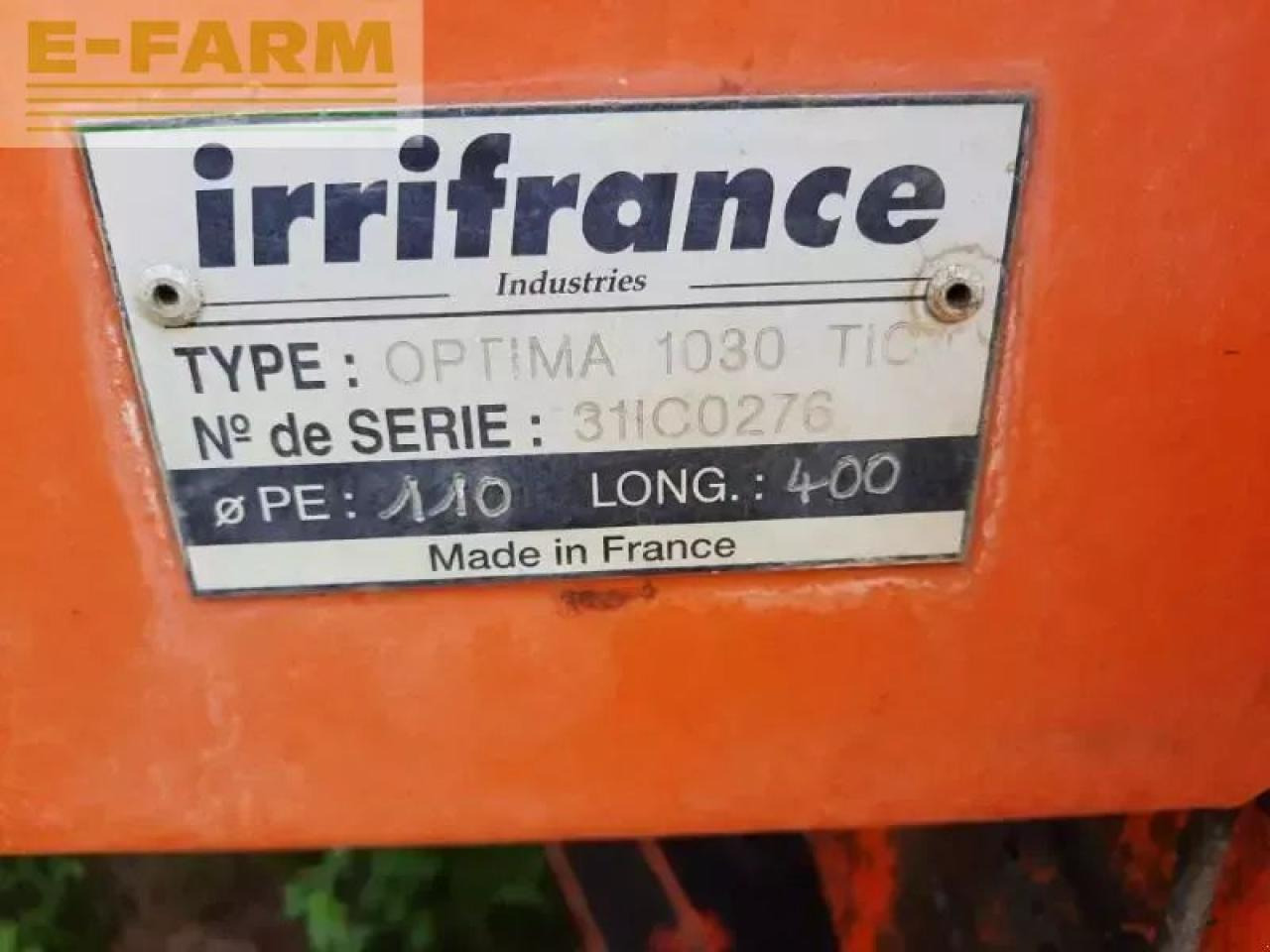 Irrifrance optima 1030 - Irrigation system: picture 2 Irrifrance optima 1030 - Irrigation system: picture 2