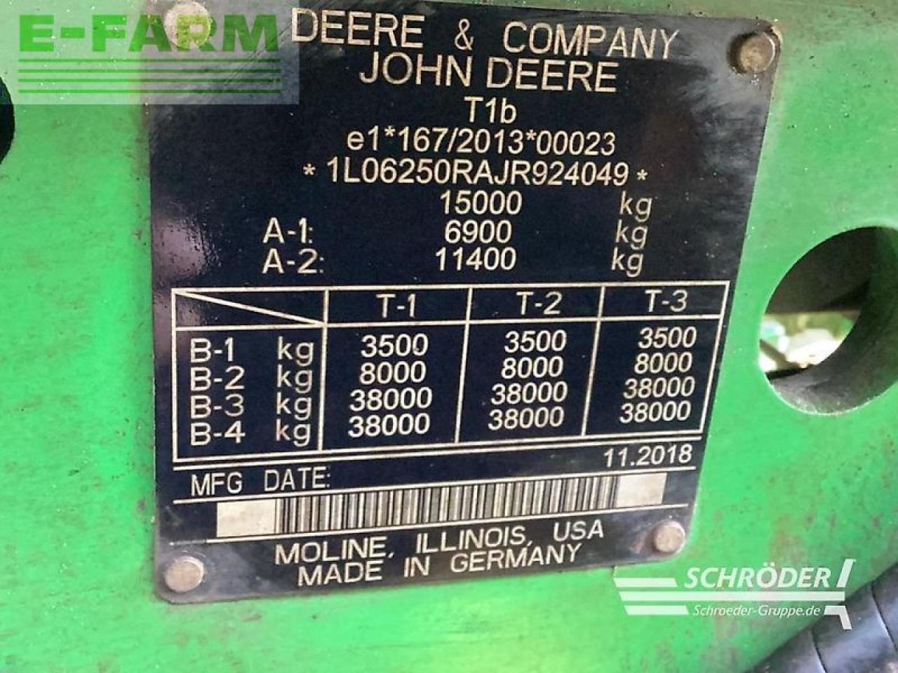 John Deere 6250 r - Farm tractor: picture 5 John Deere 6250 r - Farm tractor: picture 5