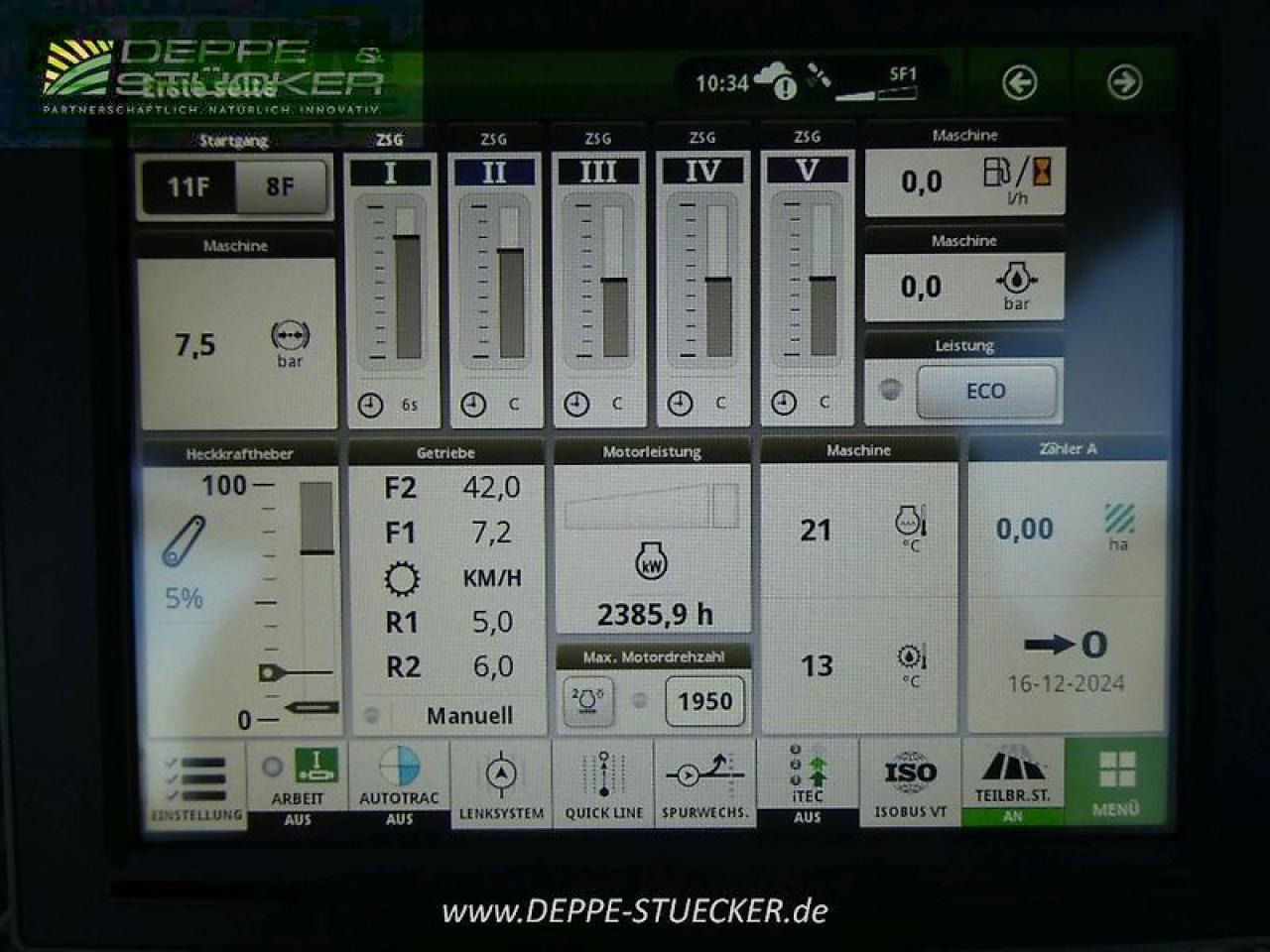 Farm tractor John Deere 8r 410: picture 17