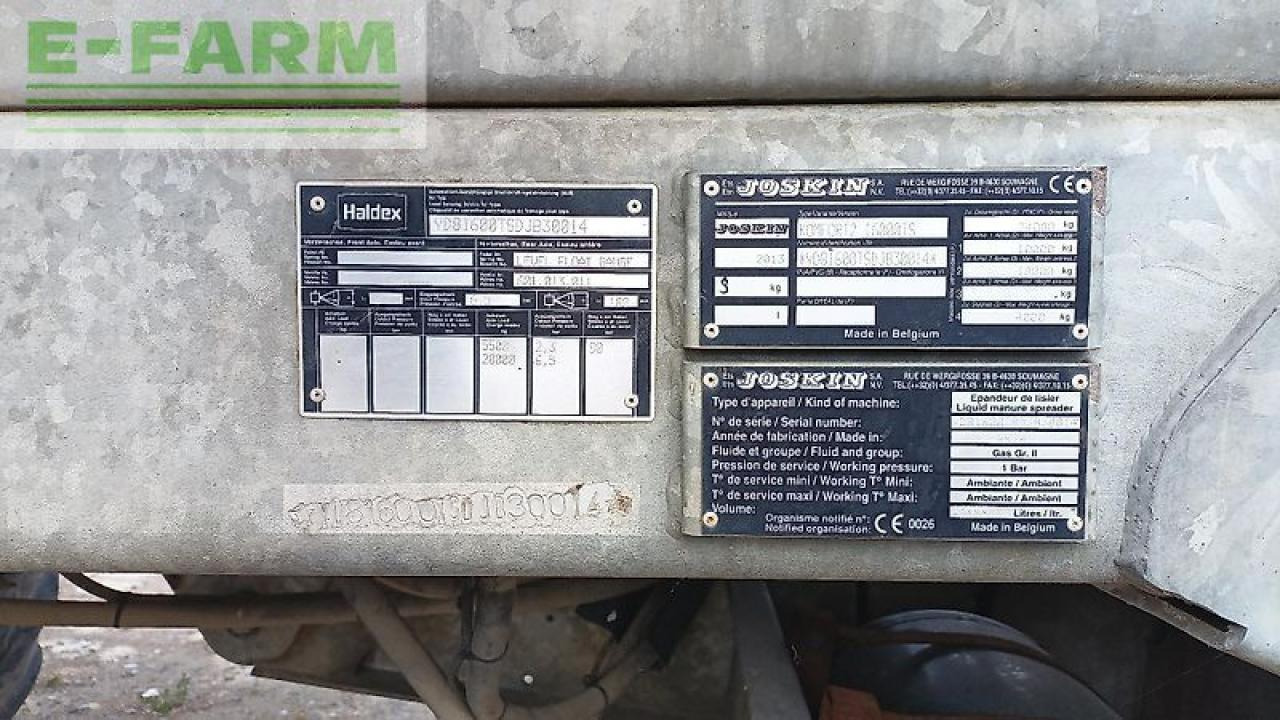 Joskin 16000 ts komfort 2 - Fertilizing equipment: picture 5 Joskin 16000 ts komfort 2 - Fertilizing equipment: picture 5