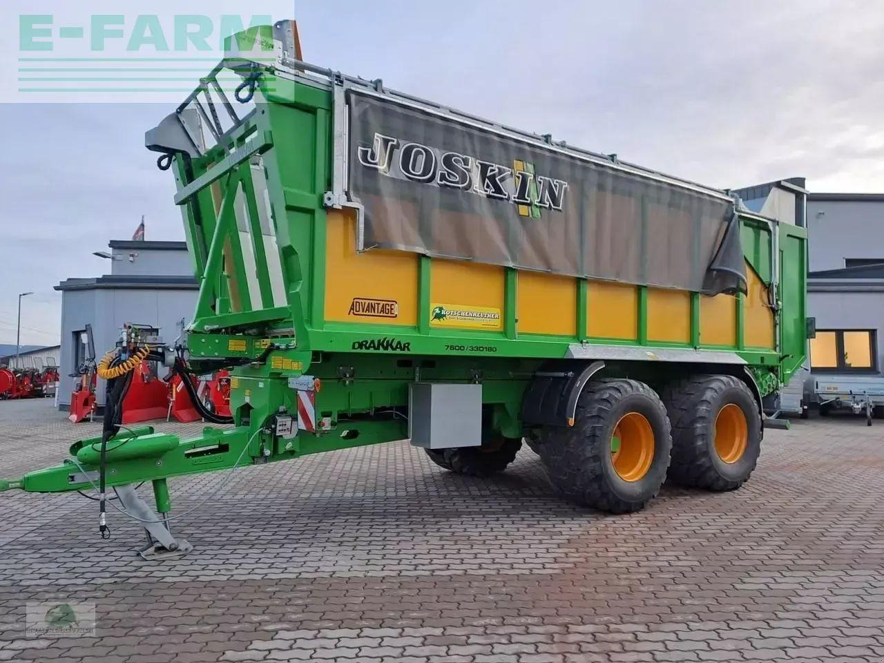 Joskin drakkar 7600/33d180 - Farm tipping trailer/ Dumper: picture 1 Joskin drakkar 7600/33d180 - Farm tipping trailer/ Dumper: picture 1