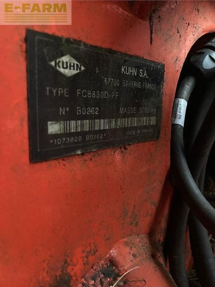 Kuhn fc 8830 d - Mower: picture 3 Kuhn fc 8830 d - Mower: picture 3