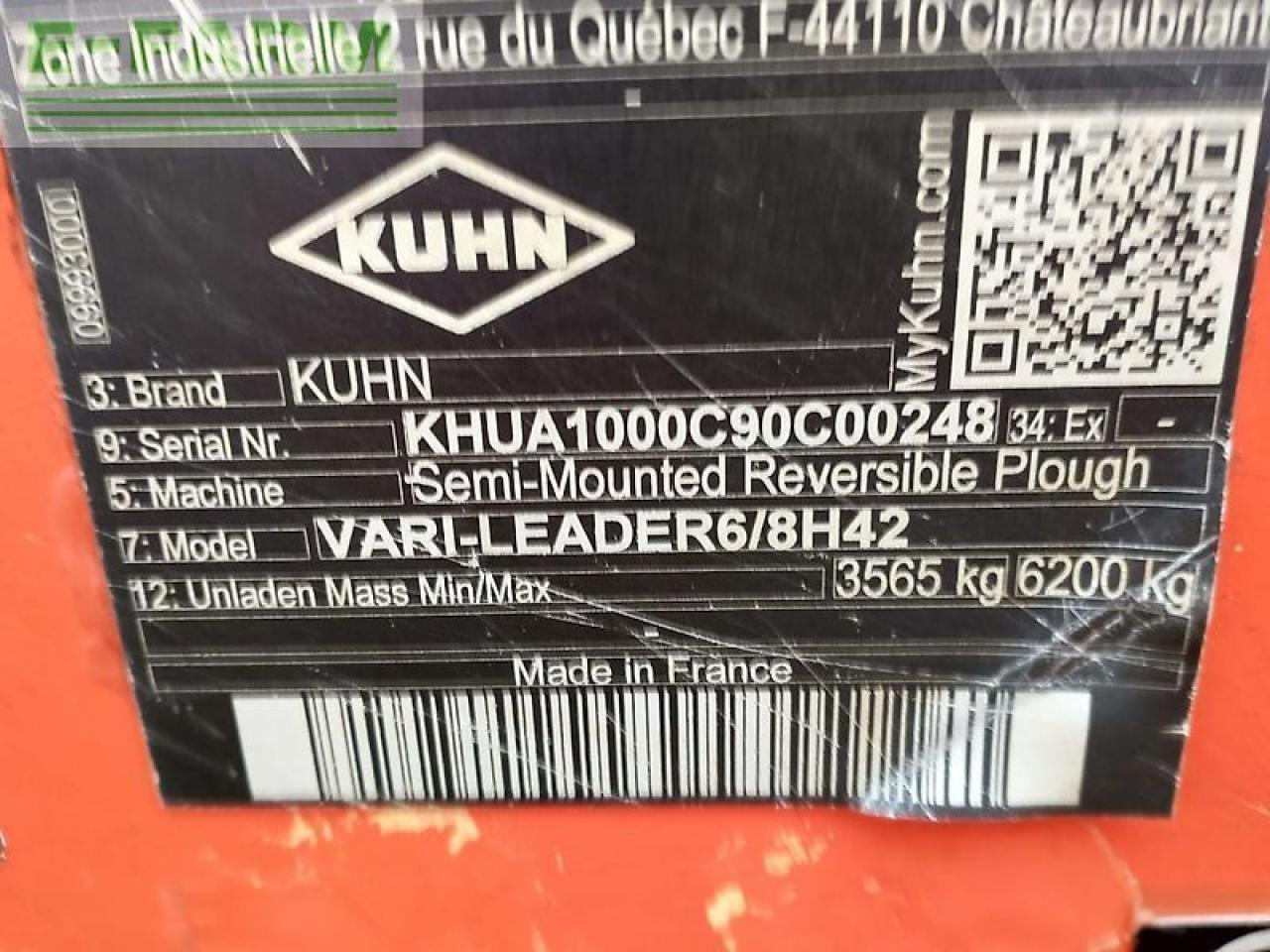 Kuhn vari-leader 7eh - Plow: picture 4 Kuhn vari-leader 7eh - Plow: picture 4