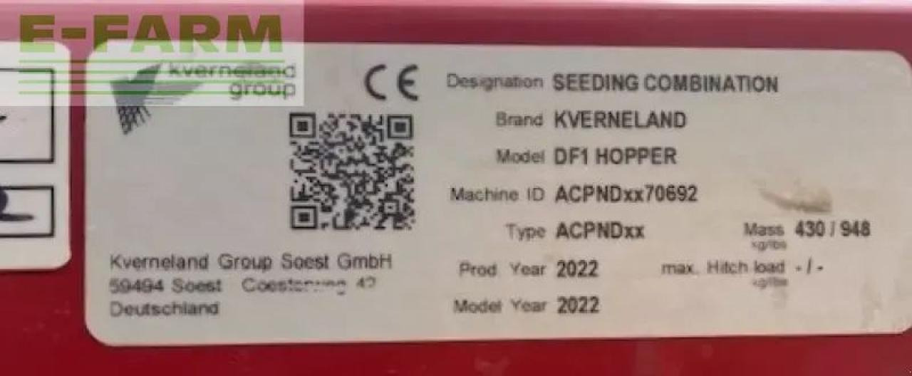 Kverneland df-1 gødningsmaskine - Fertilizer spreader: picture 4 Kverneland df-1 gødningsmaskine - Fertilizer spreader: picture 4