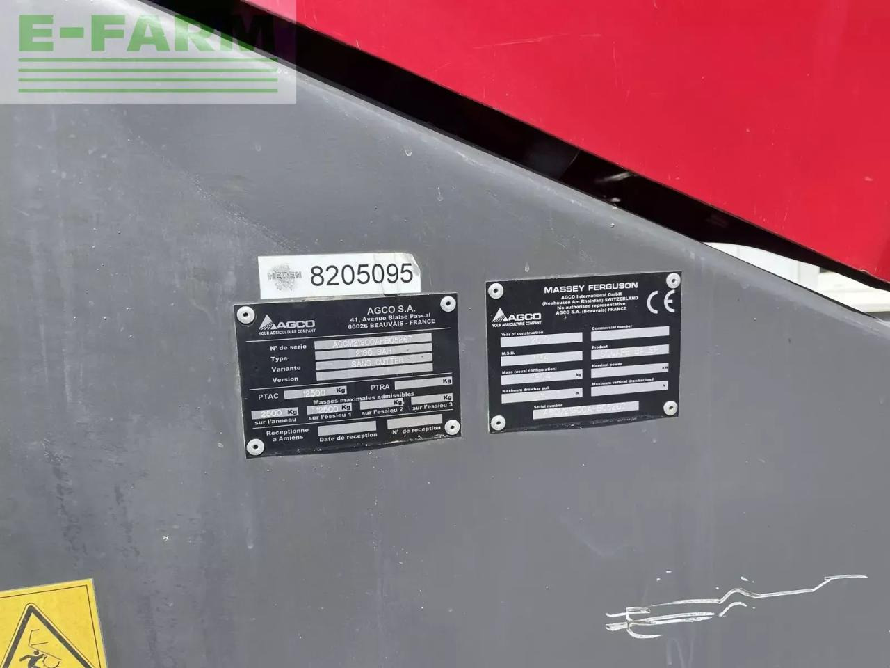 Massey Ferguson 2190 - Square baler: picture 4 Massey Ferguson 2190 - Square baler: picture 4