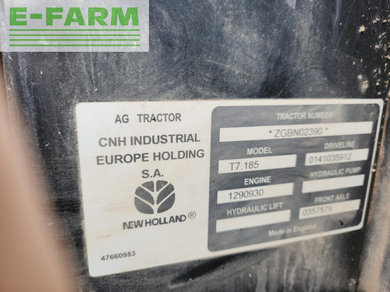 New Holland T 7.185 - Farm tractor: picture 4 New Holland T 7.185 - Farm tractor: picture 4