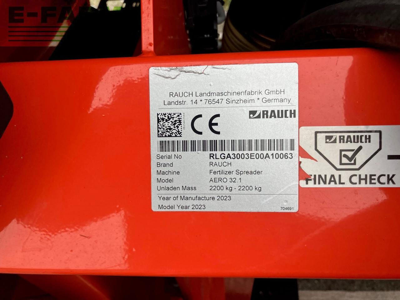 Fertilizer spreader Rauch: picture 8