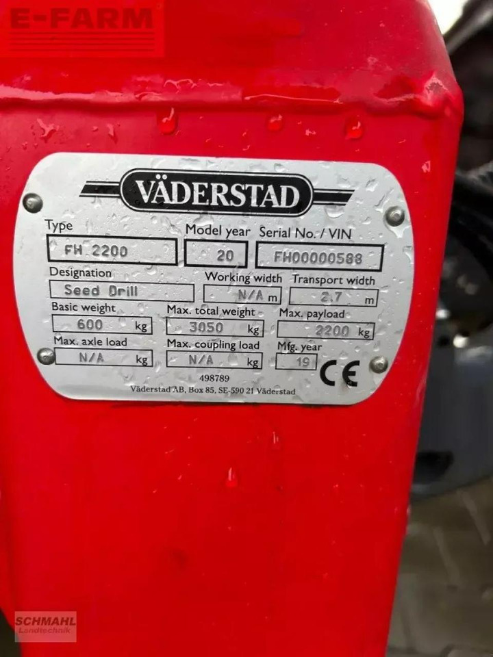 Väderstad tempo tpv 9/11 - Precision seed drill: picture 3 Väderstad tempo tpv 9/11 - Precision seed drill: picture 3
