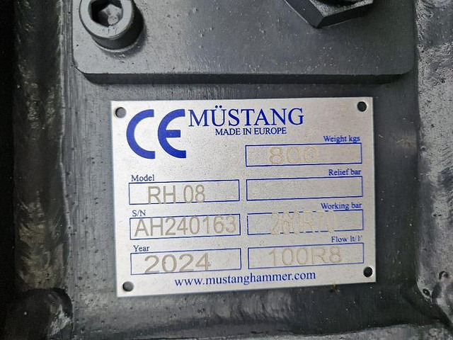 Mustang RH08 Abbruch-Pulverisierer - Hydraulic hammer: picture 3 Mustang RH08 Abbruch-Pulverisierer - Hydraulic hammer: picture 3
