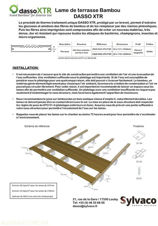 250 m2 de lames de terrasse en bambou DASSO XTR - Tool/ Equipment: picture 4 250 m2 de lames de terrasse en bambou DASSO XTR - Tool/ Equipment: picture 4