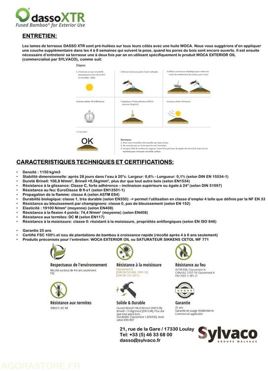 250 m2 de lames de terrasse en bambou DASSO XTR - Tool/ Equipment: picture 5 250 m2 de lames de terrasse en bambou DASSO XTR - Tool/ Equipment: picture 5