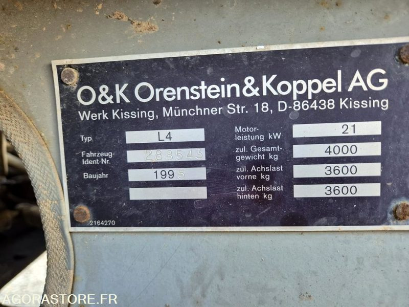 CHARGEUSE O et K - 3,5T - 1995 - 5800 heures TRES BON ETAT - Loader: picture 2 CHARGEUSE O et K - 3,5T - 1995 - 5800 heures TRES BON ETAT - Loader: picture 2