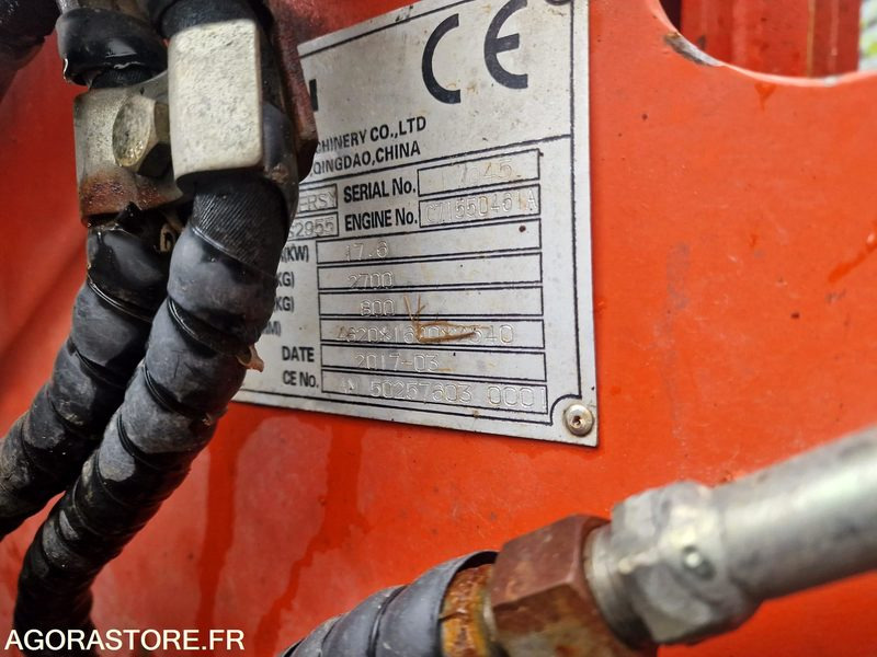 CHARGEUSE SUR PNEUS EVERUN ER08 EASY DIESEL 24CV - 2017 - 580 heures - Loader: picture 3 CHARGEUSE SUR PNEUS EVERUN ER08 EASY DIESEL 24CV - 2017 - 580 heures - Loader: picture 3