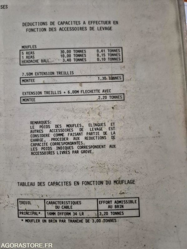 Grue Mobile 4 x 4 GROVE AT 633 - 1990 - 8500 heures - Mobile crane: picture 5 Grue Mobile 4 x 4 GROVE AT 633 - 1990 - 8500 heures - Mobile crane: picture 5