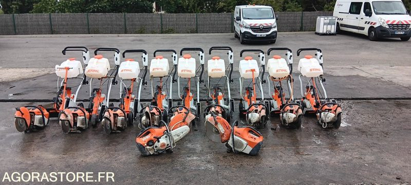 LOT DE 11 DECOUPEUSES STIHL TS410 + 10 CHARIOTS DE COUPE (PRIX NEUF : 21 400€) - Construction equipment: picture 1 LOT DE 11 DECOUPEUSES STIHL TS410 + 10 CHARIOTS DE COUPE (PRIX NEUF : 21 400€) - Construction equipment: picture 1