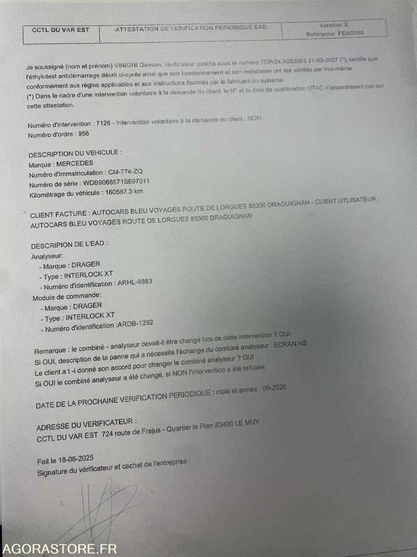Mercedes sprinter 11/2012 162000 kms BVM 22+1 places climatisation ralentisseur - Minibus, Passenger van: picture 4 Mercedes sprinter 11/2012 162000 kms BVM 22+1 places climatisation ralentisseur - Minibus, Passenger van: picture 4