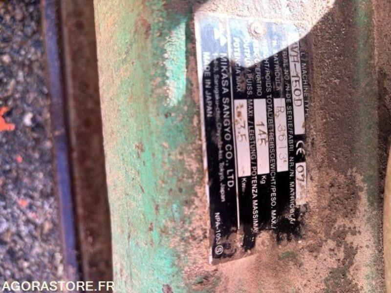 PLAQUE VIBRANTE MIKASA MVH-150D 2007 - Vibratory plate: picture 5 PLAQUE VIBRANTE MIKASA MVH-150D 2007 - Vibratory plate: picture 5