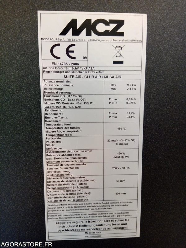 POELE A PELLETS - Tool/ Equipment: picture 4 POELE A PELLETS - Tool/ Equipment: picture 4