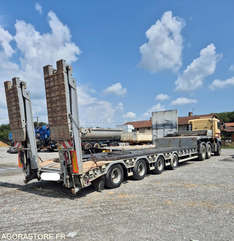 Porte engins 4 essieux - Low loader trailer: picture 2 Porte engins 4 essieux - Low loader trailer: picture 2