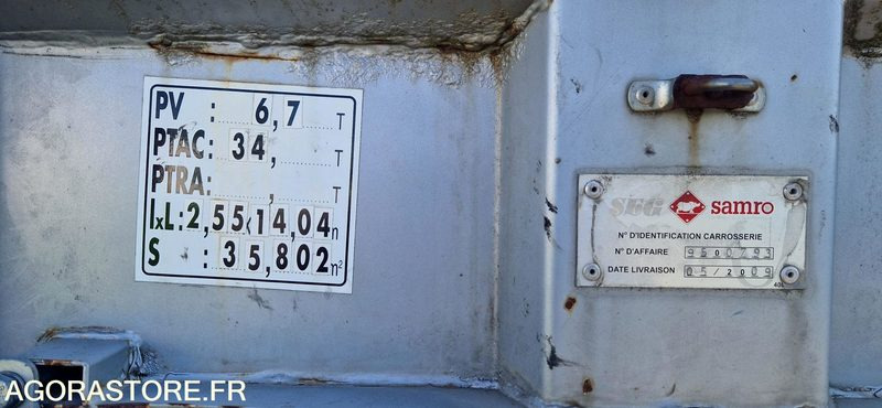 Remorque 3 essieux SAMRO - Semi-trailer: picture 4 Remorque 3 essieux SAMRO - Semi-trailer: picture 4