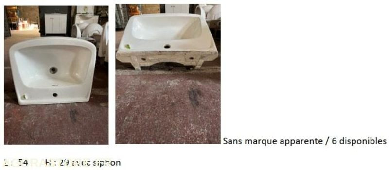 Vasques simples - Tool/ Equipment: picture 4 Vasques simples - Tool/ Equipment: picture 4