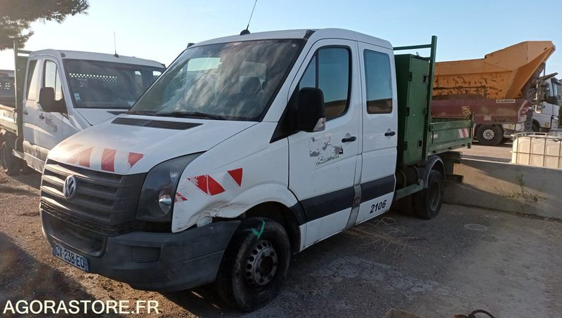 Wolkswagen Crafter Double cabine benne - 2013 - CX-238-EQ - Tipper van: picture 1 Wolkswagen Crafter Double cabine benne - 2013 - CX-238-EQ - Tipper van: picture 1
