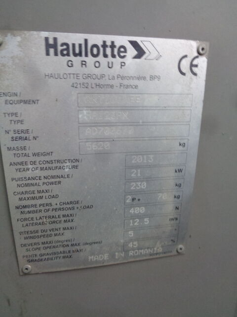 Haulotte HA120 - Articulated boom: picture 4 Haulotte HA120 - Articulated boom: picture 4