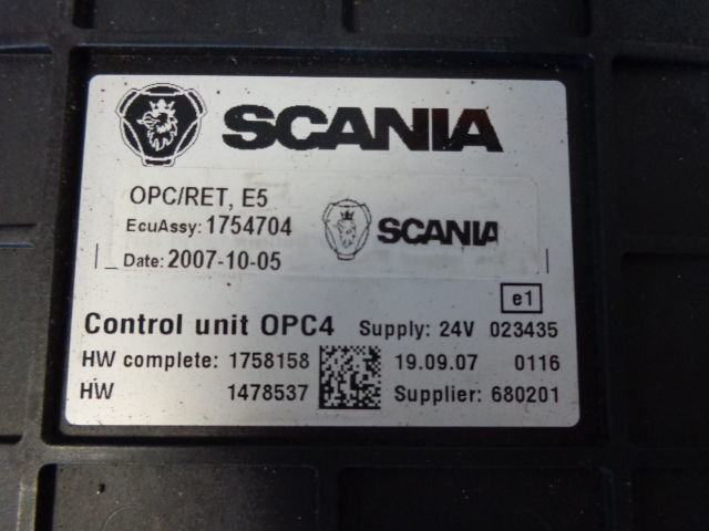 Scania Control unit OPC4 1754704, 1758158, 1478537, 1518631 "WORLDWIDE - ECU for Truck: picture 4 Scania Control unit OPC4 1754704, 1758158, 1478537, 1518631 "WORLDWIDE - ECU for Truck: picture 4