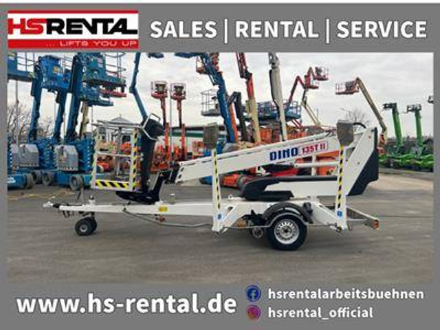 Dinolift 135T elektro 13m (1801) - Trailer mounted boom lift: picture 1 Dinolift 135T elektro 13m (1801) - Trailer mounted boom lift: picture 1