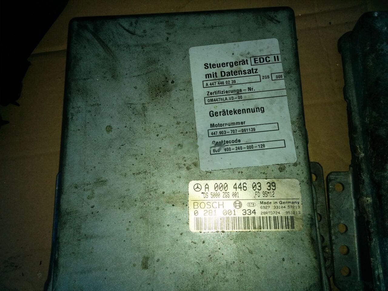 Mercedes-Benz EDC Mercedes-Benz o405 - ECU for Bus: picture 3 Mercedes-Benz EDC Mercedes-Benz o405 - ECU for Bus: picture 3